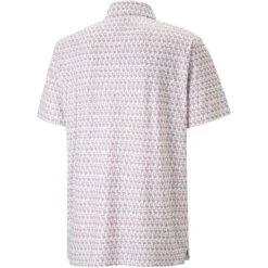 Puma MATTR Flamingo Polo -Callaway Store puma mattr flamingo polo white back itempicture