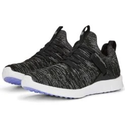 Puma Women's Laguna Fusion Knit Golf Shoes Black/Quiet Shade -Callaway Store puma womens laguna fusion knit golf black quiet shade 376082 02 pair itempicture
