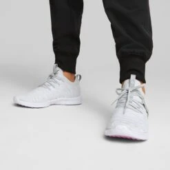 Puma Women's Laguna Fusion Knit Golf Shoes High Rise/White -Callaway Store puma womens laguna fusion knit golf high rise white 376082 01 mod1 itempicture