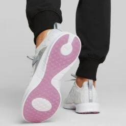 Puma Women's Laguna Fusion Knit Golf Shoes High Rise/White -Callaway Store puma womens laguna fusion knit golf high rise white 376082 01 mod2 itempicture