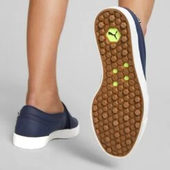 Puma Women's Tustin Fusion Slip-On Golf Shoes Navy Blazer/Quiet Shade 14 Puma Women's Tustin Fusion Slip-On Golf Shoes Navy Blazer/Quiet Shade -Callaway Store puma womens laguna tustin slipon navy blazer qt shade 376783 03 mod2 itempicture