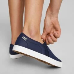 Puma Women's Tustin Fusion Slip-On Golf Shoes Navy Blazer/Quiet Shade 15 Puma Women's Tustin Fusion Slip-On Golf Shoes Navy Blazer/Quiet Shade -Callaway Store puma womens laguna tustin slipon navy blazer qt shade 376783 03 mod3 itempicture