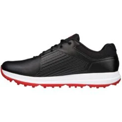 Skechers GO GOLF Elite 5 GF Golf Shoes Black/Red -Callaway Store skechers go golf elite 5 golf shoes black red 214065 bkrd spine itempicture