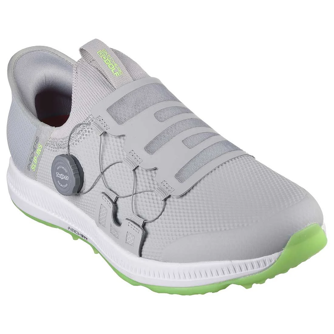 Skechers GO GOLF Elite 5 Slip 'In Golf Shoes Grey/Lime 3 Skechers GO GOLF Elite 5 Slip 'In Golf Shoes Grey/Lime - Image 3