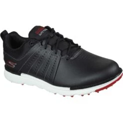 Skechers GO GOLF Elite Tour SL Golf Shoes Black/Red -Callaway Store skechers go golf elite tour sl golf shoes black red front itempicture