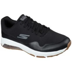 Skechers GO GOLF Skech-Air Dos Golf Shoes Black/Gold -Callaway Store skechers go golf sketch air dos golf shoes black gold front itempicture