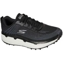 Skechers GO GOLF Ultra Max Golf Shoes Black/White -Callaway Store skechers go golf ultra max golf shoes black white toe itempicture