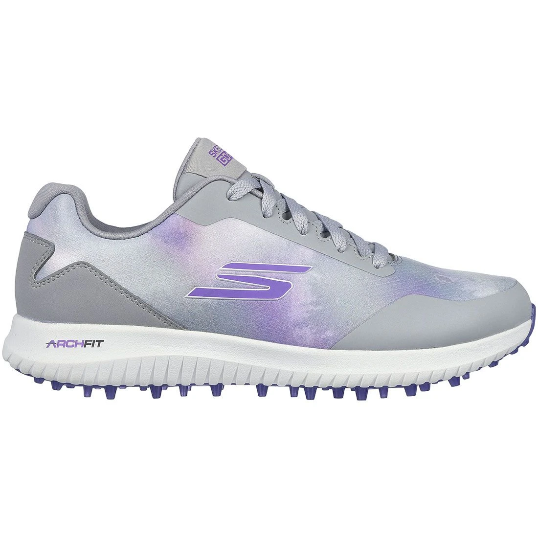 Skechers Women's Arch Fit GO GOLF Max 2 Splash Golf Shoes Grey/Purple 1 Skechers Women's Arch Fit GO GOLF Max 2 Splash Golf Shoes Grey/Purple
