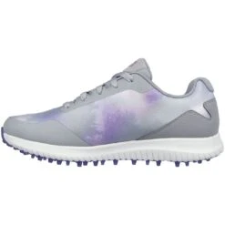 Skechers Women's Arch Fit GO GOLF Max 2 Splash Golf Shoes Grey/Purple 8 Skechers Women's Arch Fit GO GOLF Max 2 Splash Golf Shoes Grey/Purple -Callaway Store skechers w arch fit go golf max 2 splash grey purple 123068 gypr spine itempicture
