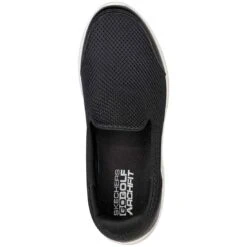 Skechers Women's GO GOLF Arch Fit Walk Relaxed Fit Golf Shoes Black/White -Callaway Store skechers womens go golf arch fit walk relaxed fit golf shoes black white top itempicture