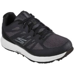 Skechers Women's GO GOLF Elite 5 Score Golf Shoes Black/White -Callaway Store skechers womens go golf elite 5 score golf shoes black white front itempicture