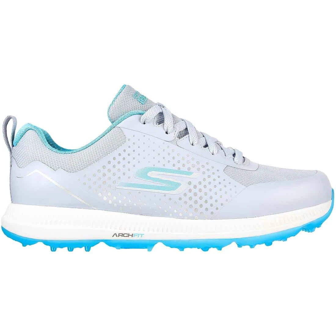 Skechers Women's GO GOLF Elite 5 Sport Golf Shoes Grey/Aqua 1 Skechers Women's GO GOLF Elite 5 Sport Golf Shoes Grey/Aqua