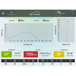 SkyTrak Launch Monitor -Callaway Store skytrak optimizer screen