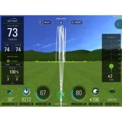 SkyTrak Launch Monitor -Callaway Store skytrak range green setting white tracer only