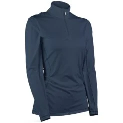 Sun Mountain Women's Second Layer Pullover 10 Sun Mountain Women's Second Layer Pullover -Callaway Store sun mountain 2023 womens second layer pullover navy itempicture
