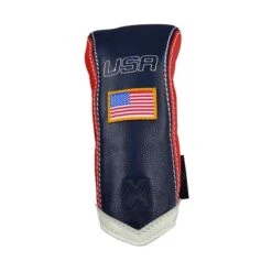 Sun Mountain Leather Hybrid Headcover -Callaway Store sun mountain leather hybrid headcover navy red white