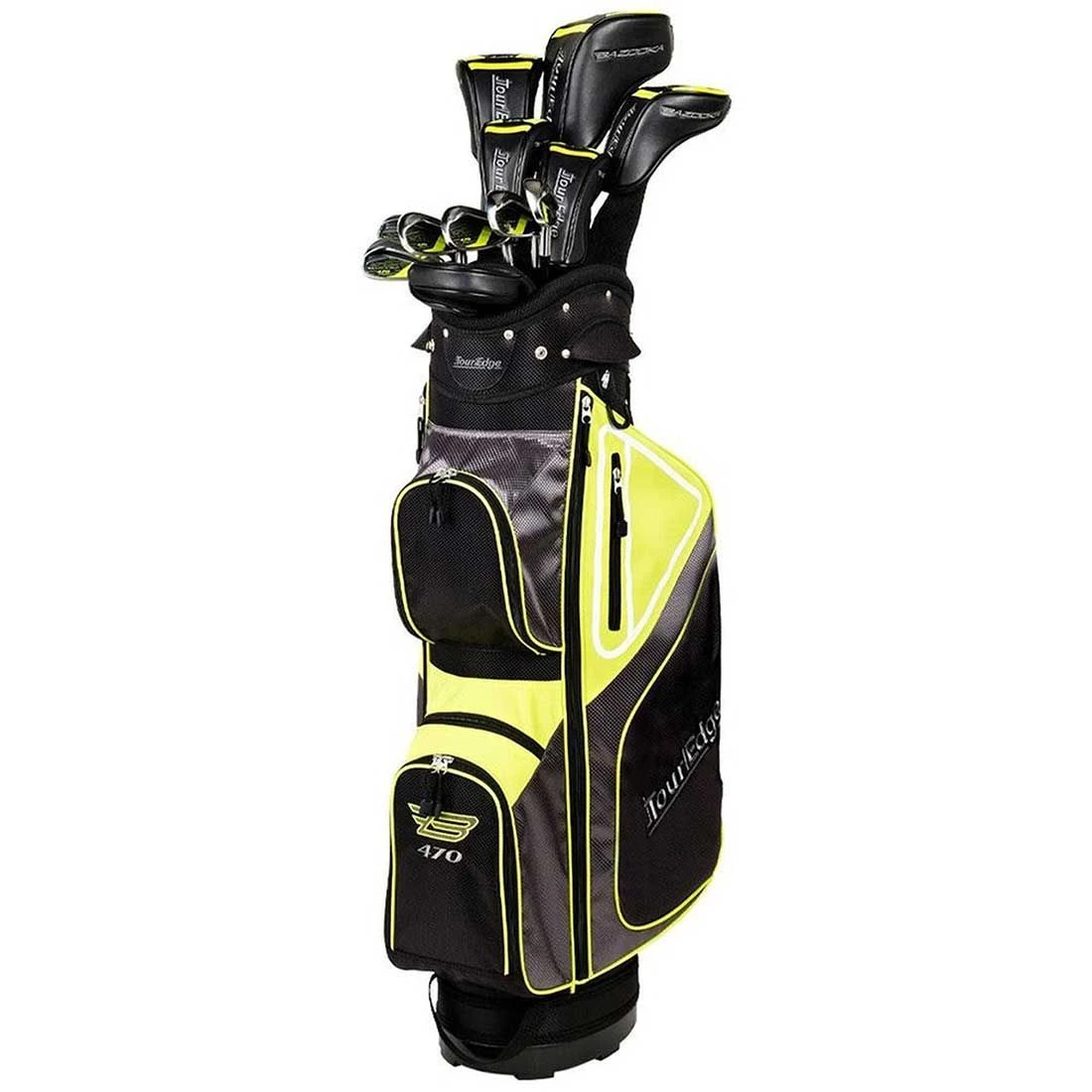 Tour Edge Bazooka 470 Black Complete Set W/ Cart Bag 1 Tour Edge Bazooka 470 Black Complete Set W/ Cart Bag