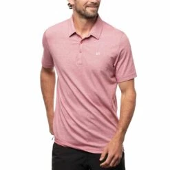 TravisMathew The Zinna Polo 25 TravisMathew The Zinna Polo -Callaway Store travismathew 2023 the zinna polo heather cardinal front itempicture