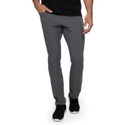 TravisMathew Open To Close Pants 25 TravisMathew Open To Close Pants -Callaway Store travismathew open to close pants dark heather grey front itempicture