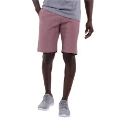 TravisMathew Sand Harbor Shorts 18 TravisMathew Sand Harbor Shorts -Callaway Store travismathew sand harbor shorts heather garnet rose front itempicture