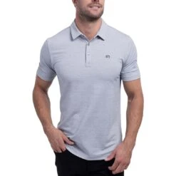 TravisMathew The Heater Polo -Callaway Store travismathew the heater polo heather microchip front itempicture