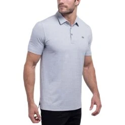 TravisMathew The Heater Polo -Callaway Store travismathew the heater polo heather microchip side itempicture