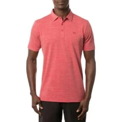TravisMathew The Heater Polo -Callaway Store travismathew the heater polo heather scooter front itempicture