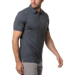 TravisMathew The Heater Polo -Callaway Store travismathew the heater polo vintage indigo side itempicture