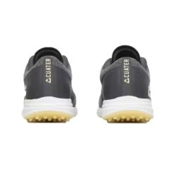 TravisMathew Cuater The Moneymaker Spikeless Golf Shoes Grey Pinstripe/Sunlight 9 TravisMathew Cuater The Moneymaker Spikeless Golf Shoes Grey Pinstripe/Sunlight -Callaway Store travismathew the moneymaker spikeless golf shoes grey pinstripe sunlight heel itempicture