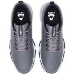 TravisMathew Cuater The Ringer Spiked Golf Shoes Grey 7 TravisMathew Cuater The Ringer Spiked Golf Shoes Grey -Callaway Store travismathew the ringer spiked golf shoes grey top itempicture