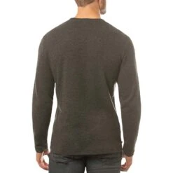 TravisMathew Cloud Waffle Crew -Callaway Store travismathew waffle cloud crew charcoal back itempicture