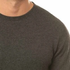 TravisMathew Cloud Waffle Crew -Callaway Store travismathew waffle cloud crew charcoal logo itempicture