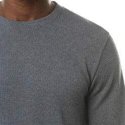 TravisMathew Cloud Waffle Crew -Callaway Store travismathew waffle cloud crew vintage indigo logo itempicture