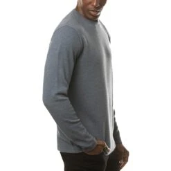 TravisMathew Cloud Waffle Crew -Callaway Store travismathew waffle cloud crew vintage indigo side itempicture