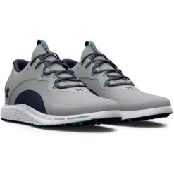 Under Armour Charged Draw 2 SL Golf Shoes Grey/Navy 7 Under Armour Charged Draw 2 SL Golf Shoes Grey/Navy -Callaway Store under armour charged draw 2 sl golf shoes grey navy pair itempicture