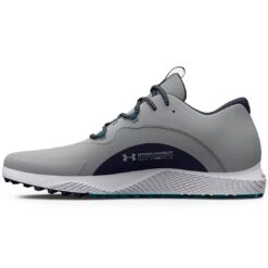 Under Armour Charged Draw 2 SL Golf Shoes Grey/Navy 6 Under Armour Charged Draw 2 SL Golf Shoes Grey/Navy -Callaway Store under armour charged draw 2 sl golf shoes grey navy spine itempicture