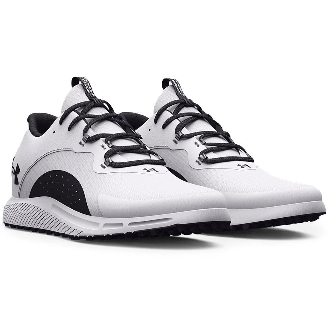 Under Armour Charged Draw 2 SL Golf Shoes White/Black 4 Under Armour Charged Draw 2 SL Golf Shoes White/Black - Image 4